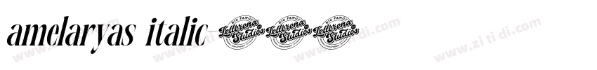 amelaryas italic字体转换 amelaryas italic字体转换